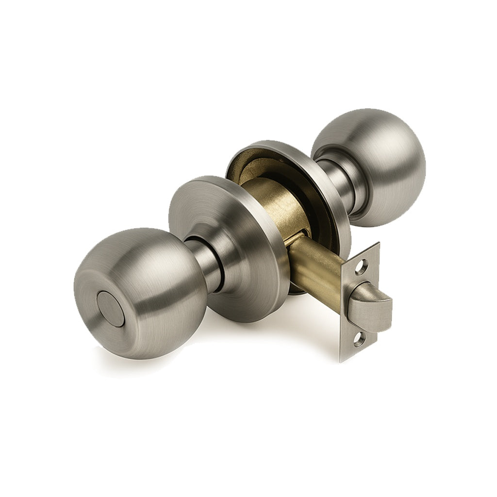 Cerradura perilla p/recámara acero inox