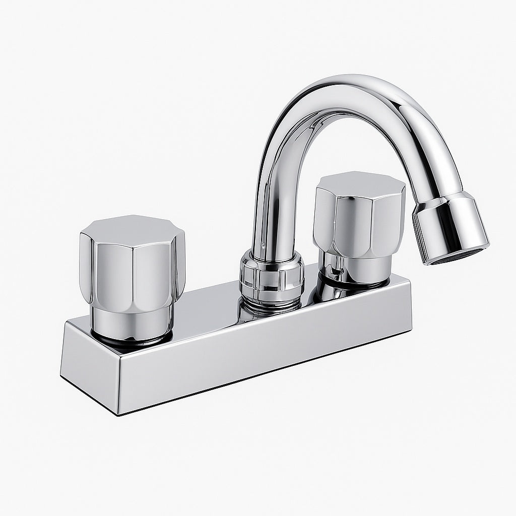 Mezcladora cromada para lavabo 4"