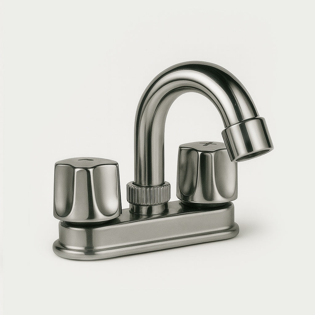 Mezcladora cromada para lavabo 4"