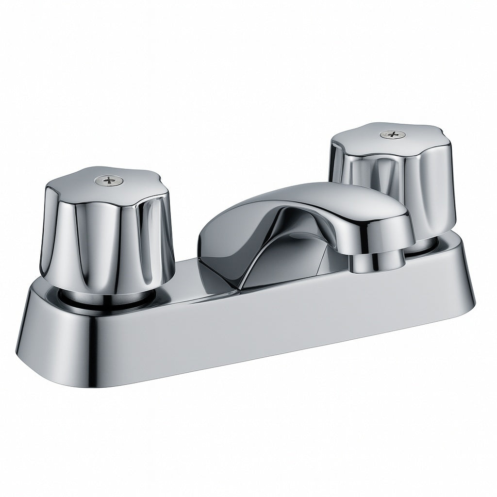 Mezcladora para lavabo 4" satinado