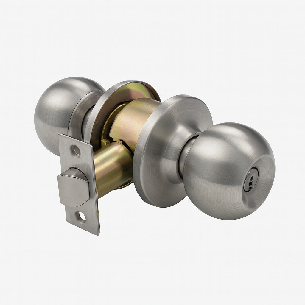 Cerradura perilla para baño acero inox
