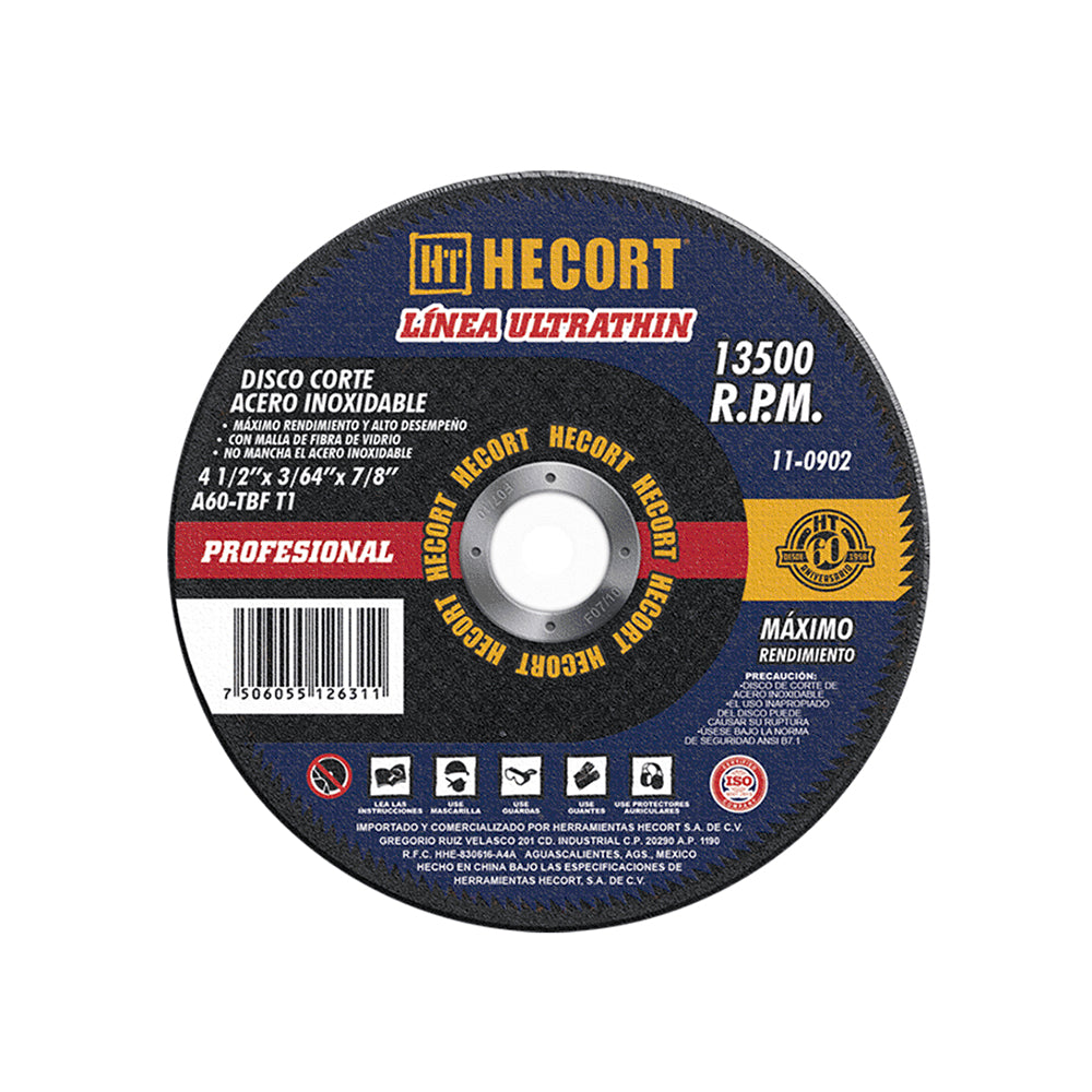 Weiler 56065 - Ruota Da Taglio Tipo 1, 3" X 1/16", A36T, 1/4" A.H - Foto 9